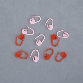 Pack of 50pcs Small Size Random Color Lock Reusable Plastic Ring Markers for Knitting 50pcs Knitting Crochet Locking Stitch Markers Handy and Professional