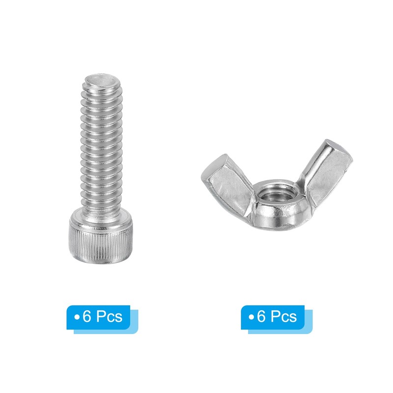 PATIKIL 7/8" Bat Pins, 6 Sets 304 Stainless Steel Pottery