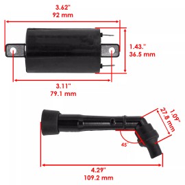 Caltric 2 Ignition Coil for Suzuki TL1000 S TL1000S 1997 1998 1999 2000 2001