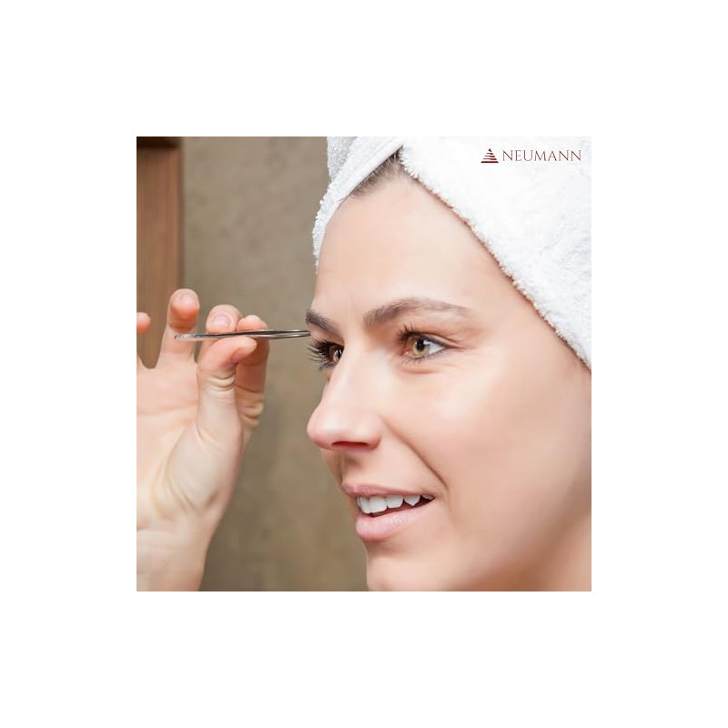 NEUMANN® Tweezers Set (Stainless Steel) for Removing Eyebrows and Hair