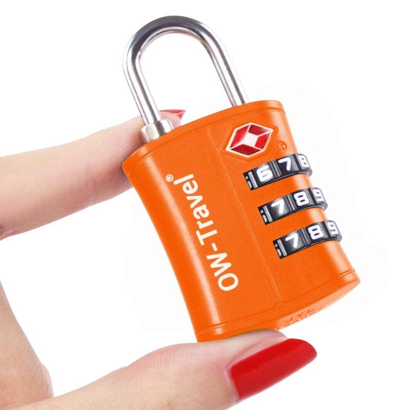 TSA Approved Luggage Locks (2 Pack) OW-Travel ABS 3 Digit