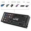 HDMI Converter, Multi‑Functional HDMI Audio Extractor Switcher Multi-Interface 8 Inputs