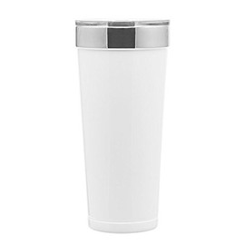 Simply Green Solutions Double Wall 18/8 Stainless Steel Copper Vacuum Insulated Thermal Tumbler 20.9 oz. - White