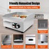 ExGizmo 14" Commercial Electric Griddle,Electric Countertop Flat Top Griddle,110V 1500W
