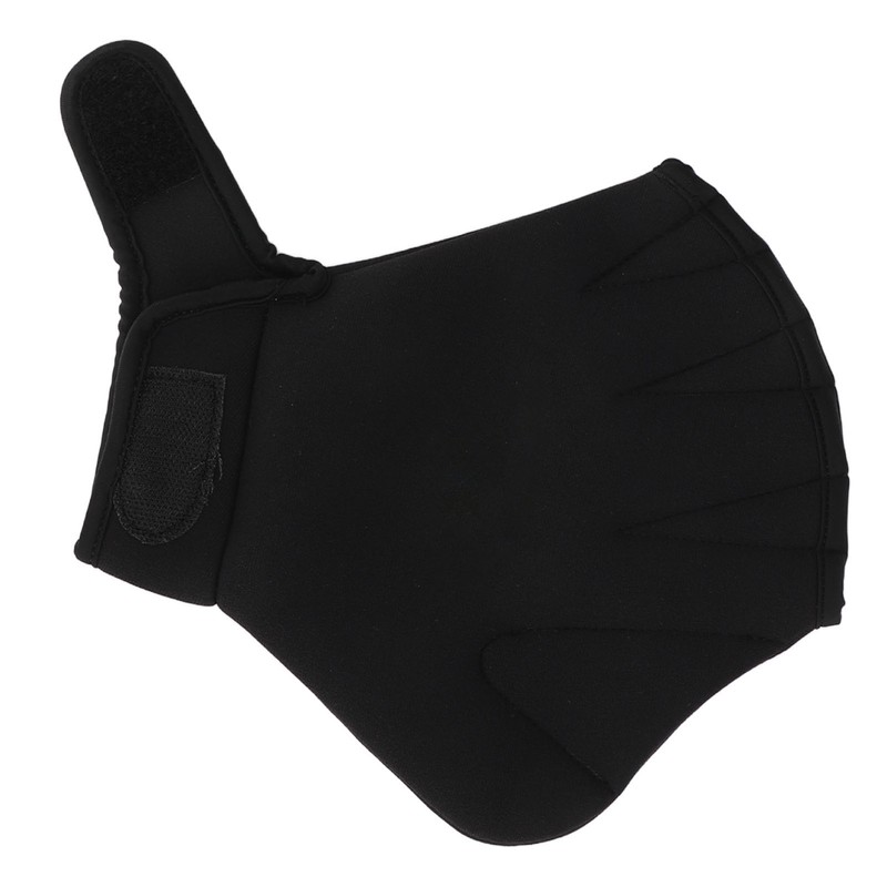 2Pcs Swimming Webbed Gloves Open Fingers Adjustable Swimming Training Gloves