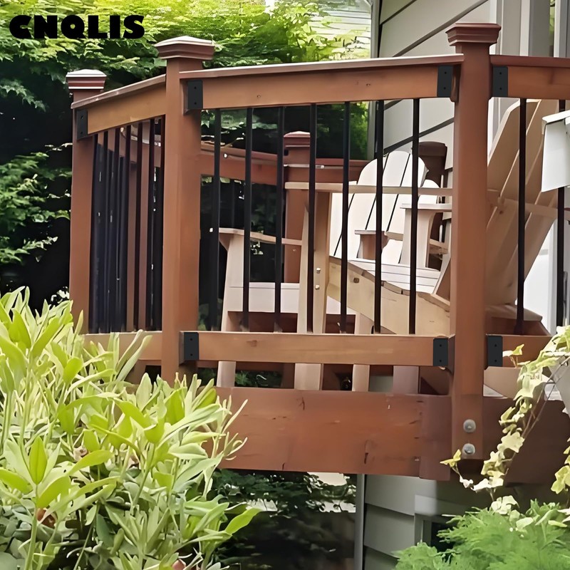 CNQLIS 8Pcs Deck Railing Bracket Connectors for 2" x 4"
