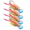 4Pcs 65g Fishing Artificial Baits Silicone Skirts Lures with Hook