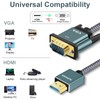 SLDXIAN HDMI to VGA (Male to Male) Cable, Aluminum alloy