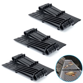 Air Jade Clip Fixed Hooks for Plastic Mesh Gutter Guards, Pack of 30 Clip Fixing Hooks Spare Installation Accessory, Fit 4", 5", 6" Plastic Gutter Guards, Easy Installation