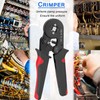 HSC8 6-4 0.25-10m㎡ AWG23-7 Ferrule Crimping Tool Kit High Hardness
