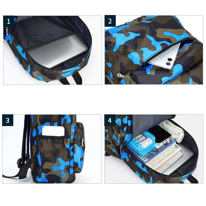 Estwell Kids Boys Girls Camouflage School Backpack Children Primary Schoolbag