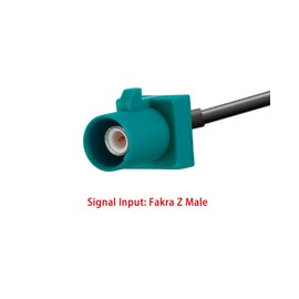 POBADY FM/AM Car Antenna Signal Booster Fakra Z Male to Fakra Z Female to SMB Female Right Angle Adapter 12V Car Radio Signal Amplifier Truck Car Audio Antenna Booster