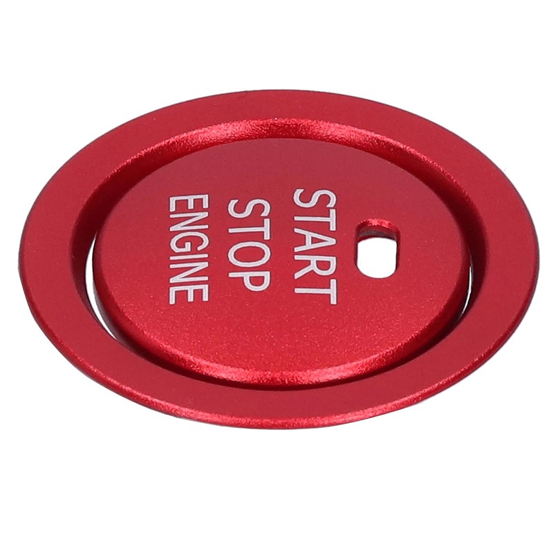 Fydun Engine Start Ring Stickers, 2 Pcs Aluminum Alloy Engine