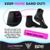 BPS 'Feet First' Water Socks (Black with Classic Soles, Small)