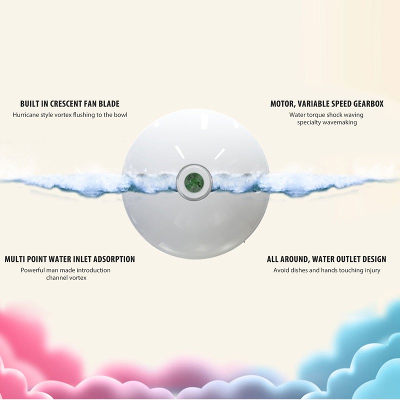 Mini Dishwasher USB Powered High Efficiency Dish Washing Machine Waving