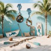 Neletao Palm Tree Cast Iron Wall Hooks Outdoor Towel Hooks