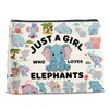 Elephant Gifts Makeup Bag for Teen Girls Women, Birthday Christmas