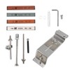 Knife Sharpener Fixed Angle Sharpener with 4 Sharpening Stones Flexible