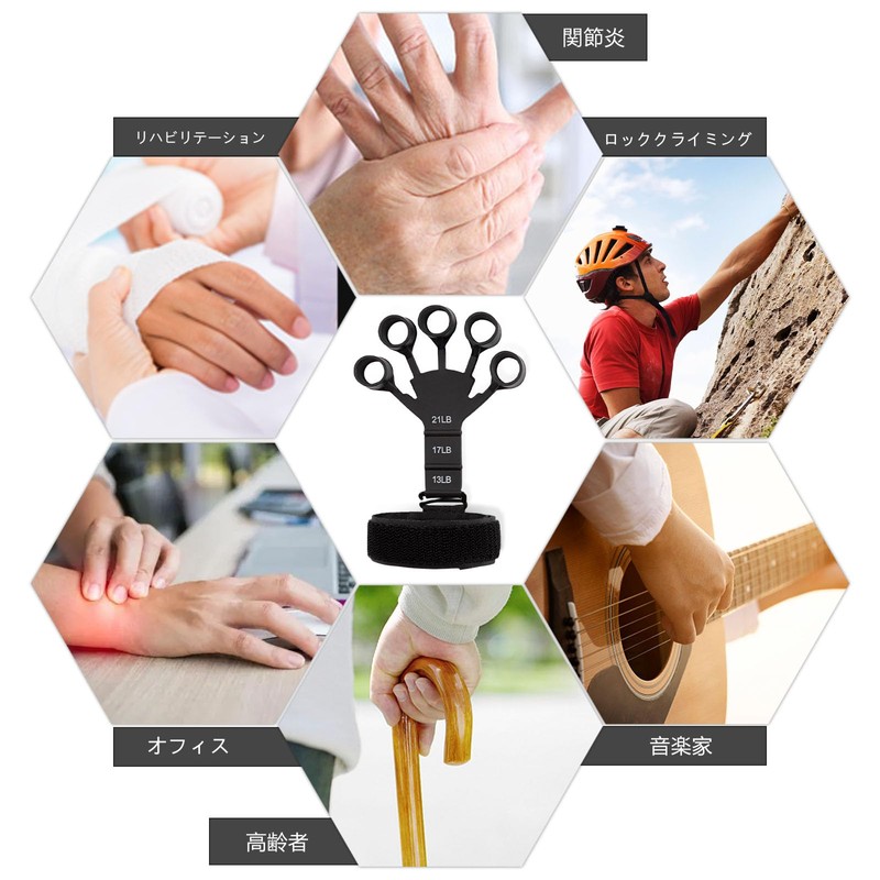 JEKYDOSD Finger Power Set of 2 Finger Trainer, Grip Trainer,