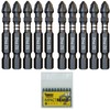 10 x SabreCut SCPH250_10 50mm PH2 Impact Screwdriver Driver Bits