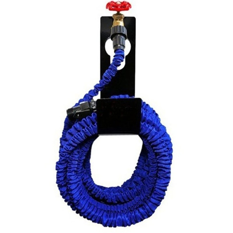 HONGCI Black Durable Metal Spigot Hook Hose Holder Garden Hose