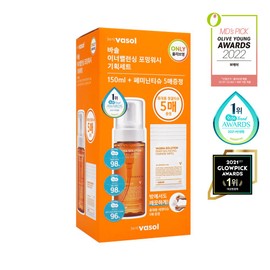 Vasol Inner Balancing Foaming Wash 150mL+Feminine Wipes 5 sheets Special Set - Vasol Inner Balancing Foaming