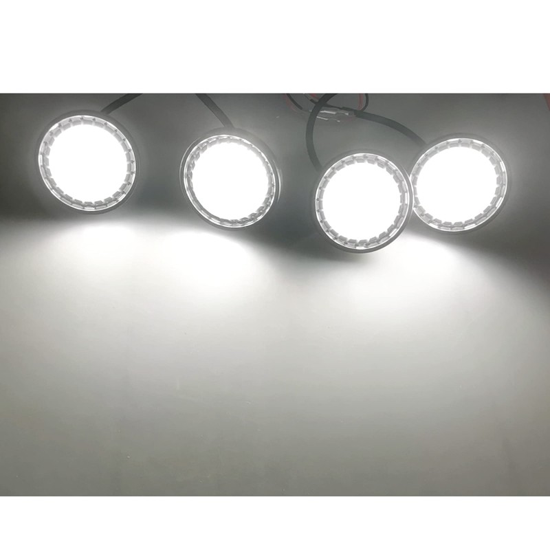 UWDESY 4Pcs LED Grille Light Kits Waterproof White LED Front