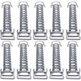 Poolzilla Pool Safety Cover Stainless Steel Springs - 10 Pack - Universal Fit