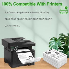 SINOPRINT High Yield GPR58 Toner Cartridge Replacement Compatible for Canon GPR-58 GPR 58 ImageRunner Advance iR-ADV C256 C256iF C356 C356iF DX C257 C257iF C357 C357iF 4 Packs
