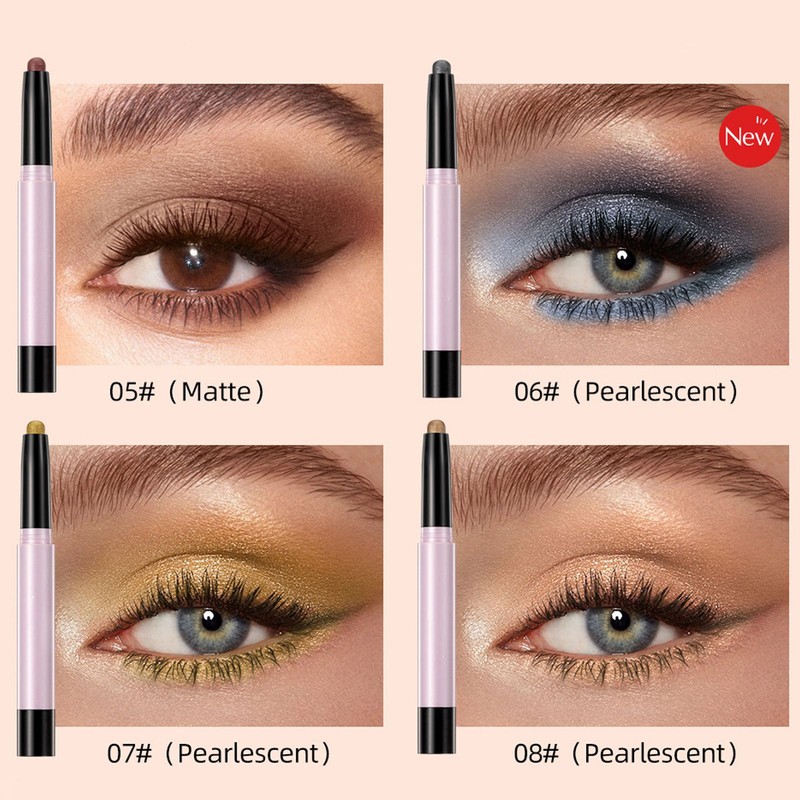 12pcs Eye Shadow Stick Waterproof Eyeshadow Stick Matte Eye Shadow