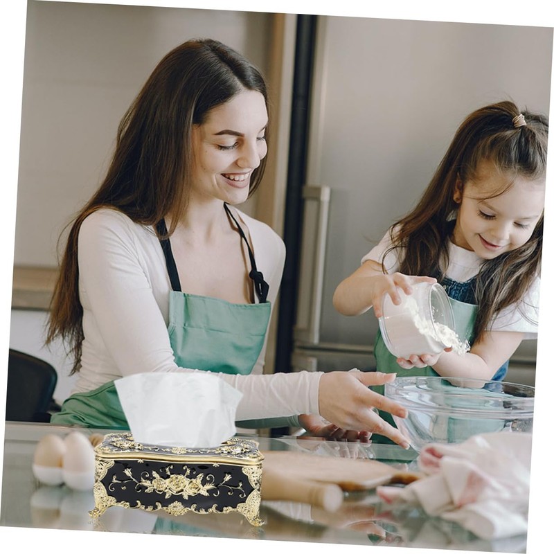 CAXUSD 2pcs Tissue Box Multi-Functional Desktop Napkin Holder Home Decorative