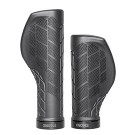 GORIX Bike Ergo Grips Bar End Lenker [135mm 100mm] (GXQ Wing) (Lang:135mm×Kurz:100mm)