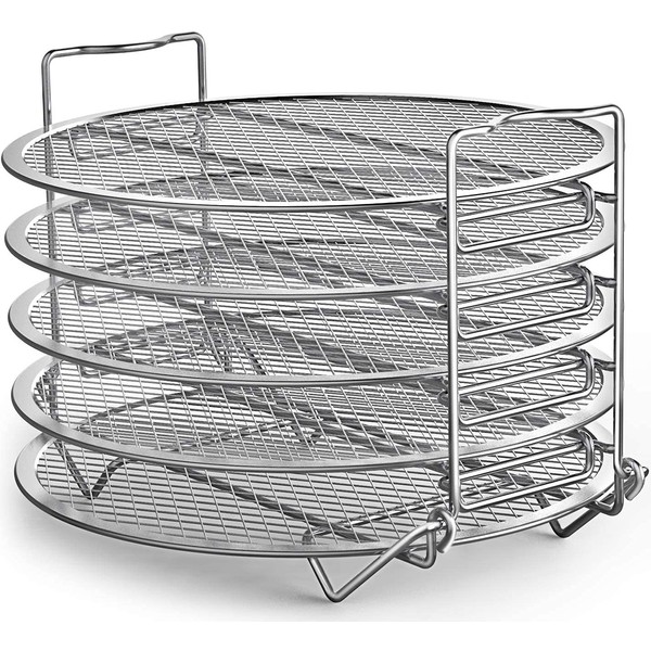 Dehydrator Rack Accessories Compatible with Ninja Foodi Pressure Cooker and Air Fryer 6.5 and 8 Quart, Instant Pot Air Fryer 8 Qt ,Stainless Steel Stand