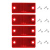 DARKGUARD Rectangular Reflectors Screw-On Red Rear Square Reflector Screw-On Rear