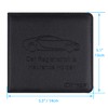 Wisdompro Car Registration and Insurance Card Holder 2 Pack PU