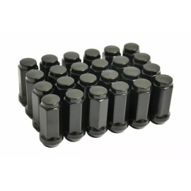 JJ 20PC 9/16-18 BLACK BULGE ACORN LUG NUTS 1.77'' DODGE RAM 1500 DURANGO RAIDER