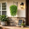 2 Set Fake Hanging Plants Baskets for Outdoors 30" Fall