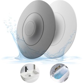 HUAERSICO Tapón de desagüe de Silicona Universal – Tapón de Lavabo con función de colador de Pelo, para bañeras, lavabos, lavabos, fregaderos de Cocina, Juego de 2