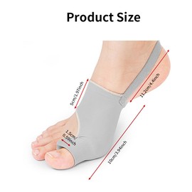 QKEPCY Hallux Valgus Korrektur Zehenspreizer Schiene Hallux Valgus Socken für Schuhe Sandalen Schiene Zehenkorrektor für Damen & Herren (Grau)