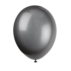 Unique Party Supplies 80014 Latex-Party-Luftballons - 30 cm - Schwarz - 10er-Pack