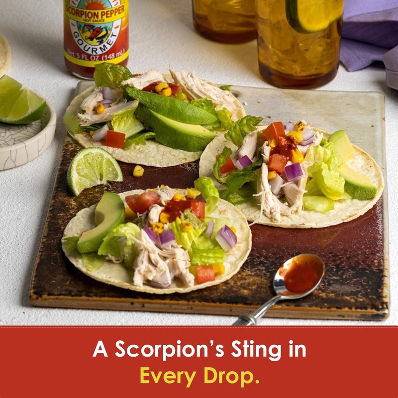 Dave's Gourmet Scorpion Pepper Hot Sauce - Extract-Free Insanely Hot
