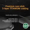 SISEM Korean BBQ 3 IH Griddle Grill Pan, Nonstick Coating,
