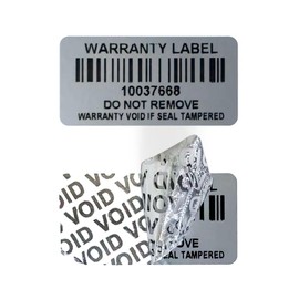 Tamper Evident Proof Security Warranty Void Total Transfer Seals/Stickers High Security Tamper for Reusable Package Serial Numbers(120 pcs 1 x 3.35Inches,red)