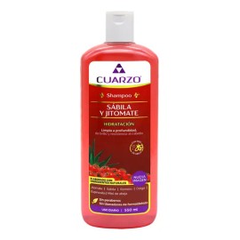 Shampoo Sabila Y Jitomate Para Cabello 550 Ml Cuarzo Natural