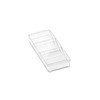 Small Shallow Tray with Angled Dividers Clear - madesmart