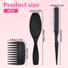 3 Pcs Wig Brush Comb Set Wide-Tooth Wig Brushes for