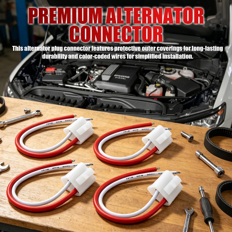 4 Pack PT2288 Alternator Connector Wiring Harness for Repair Kits,