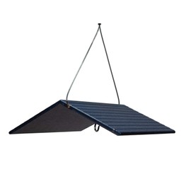 JCs Wildlife Poly Weather Cover - Rain Guard - Hang Bird Feeder or House Underneath for Protection from Rain or Snow - Easy to Clean and Use (Large, Blue)