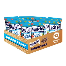 Welch's Fruit Snacks, Mixed Fruit, Perfect for School Lunches, Sharing Size Bags, 5 oz (Pack of 12)