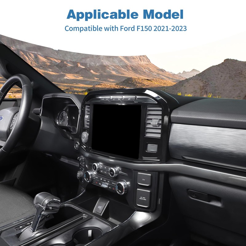 PDKLIN for F150 Dashboard Center Control Panel Cover Trim for